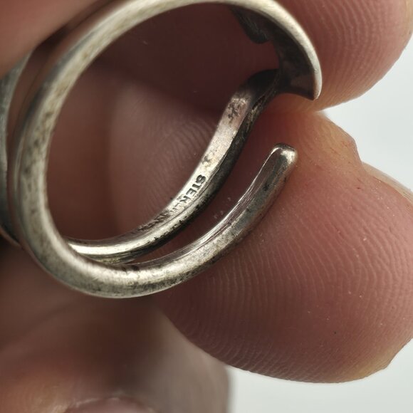 Ring Sterling Silver MCM MODERN contemporary Artisan Organic Minimalist Size 6.5 - Picture 8 of 11